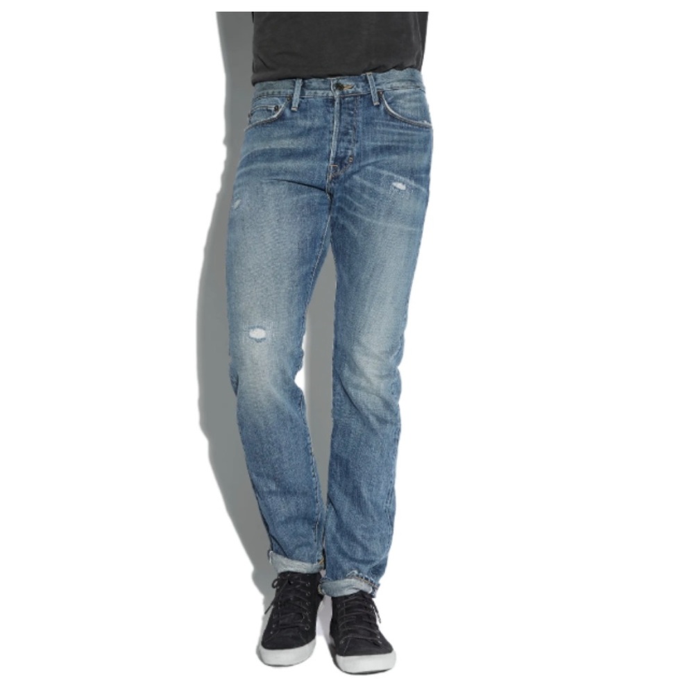 Lucky Brand 1 Authentic Skinny Legend Selvedge Jeans in Chrome Wash Tag 32 X 32